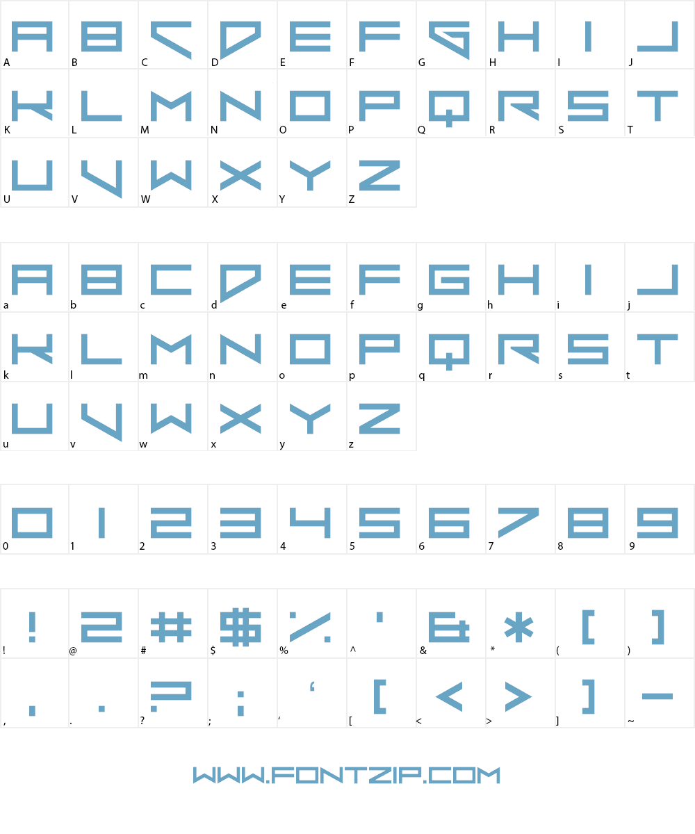 Xero's Punishment Font Character